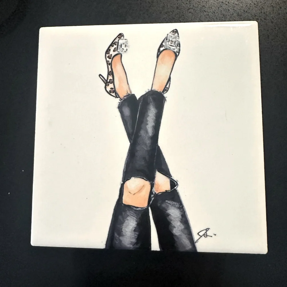 Melsy print coaster. - Picture 2 of 3